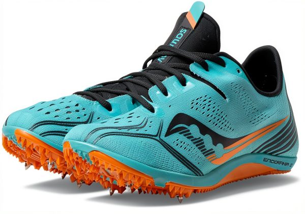 Saucony Womens Track Spikes 4-Pin Plate Woven Upper-2