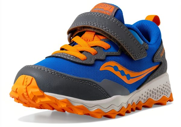 Saucony Boys Running Shoes Water Repellent Leather Mesh-6