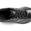 Saucony Mens Walking Shoes Leather Slip Resistant Black-3