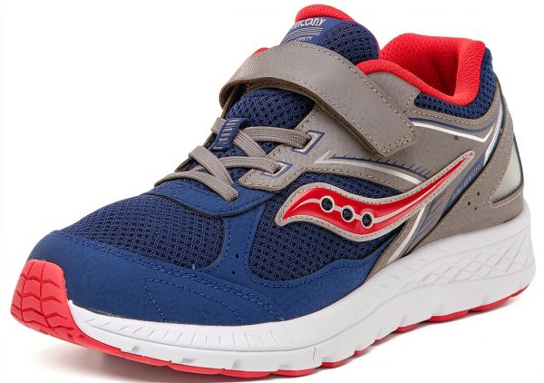 Saucony Kids Running Shoes Leather Mesh Supportive Grip-0