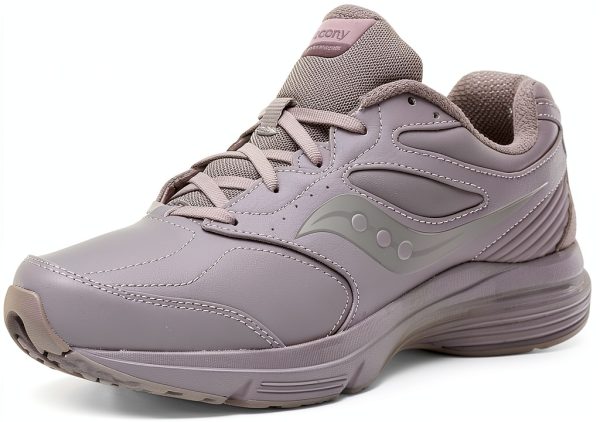 Saucony Mens Walking Shoes Leather Slip Resistant Comfort-0