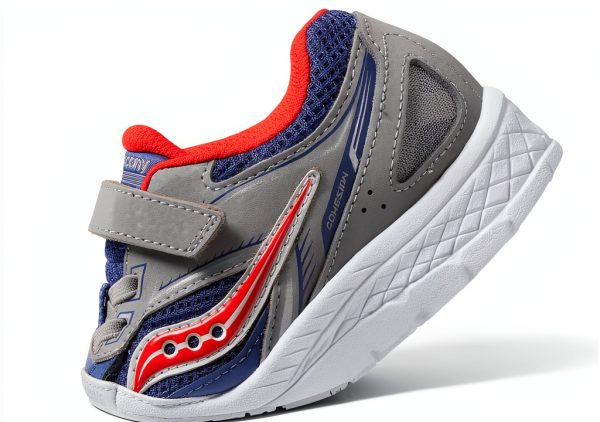 Saucony Kids Running Shoes Leather Mesh Supportive Grip-5