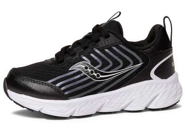 Saucony Big Kid Running Shoes Durable Leather Breathable-3