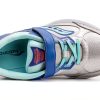 Saucony Kids Running Shoes Silver Periwinkle Turq Supportive-1
