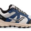 Saucony Mens Running Shoes Durable Synthetics Mesh Grey Blue-1