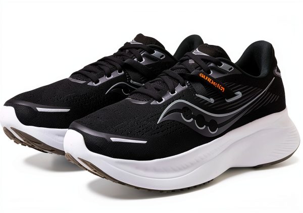 Saucony Mens Running Shoes PWRRUN Foam Cushioning Black-1