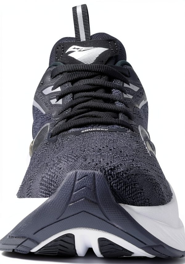 Saucony Mens Running Shoes Black White PWRRUN Cushioning-3