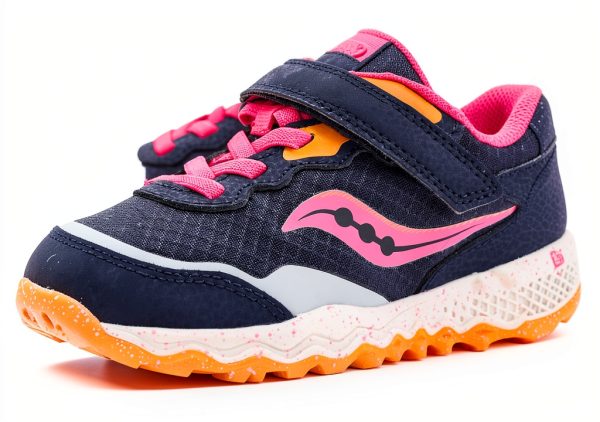 Saucony Running Shoes Leather Textile Boys Girls Kids-5