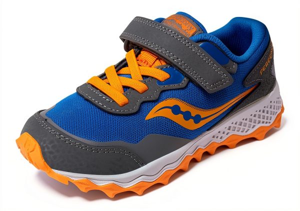 Saucony Boys Running Shoes Water Repellent Leather Mesh-5