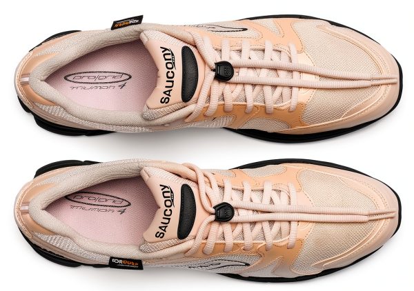 Saucony Progrid Triumph 4 Sneaker White Sand Running Shoes-4