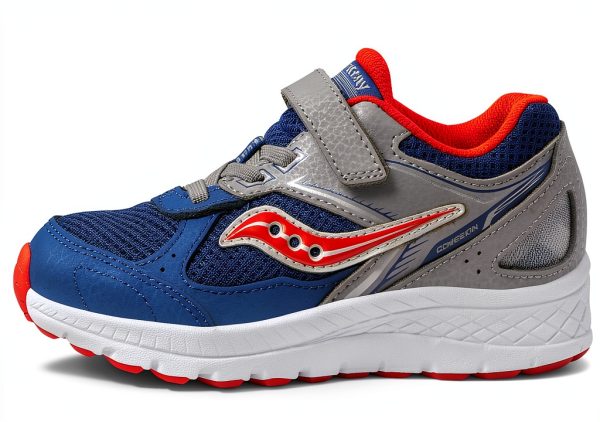 Saucony Kids Running Shoes Leather Mesh Supportive Grip-4