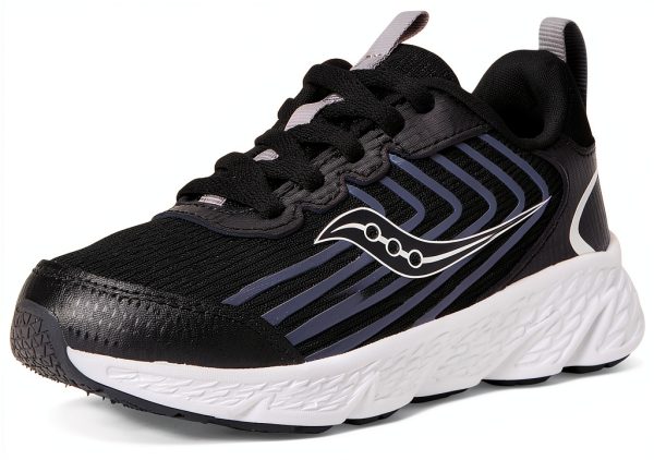 Saucony Big Kid Running Shoes Durable Leather Breathable-6