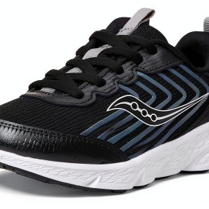 Saucony Big Kid Running Shoes Durable Leather Breathable-0