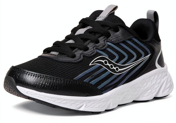 Saucony Big Kid Running Shoes Durable Leather Breathable-0