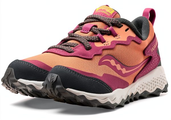 Saucony Kids Running Shoes Durable Water Repellent Traction-0