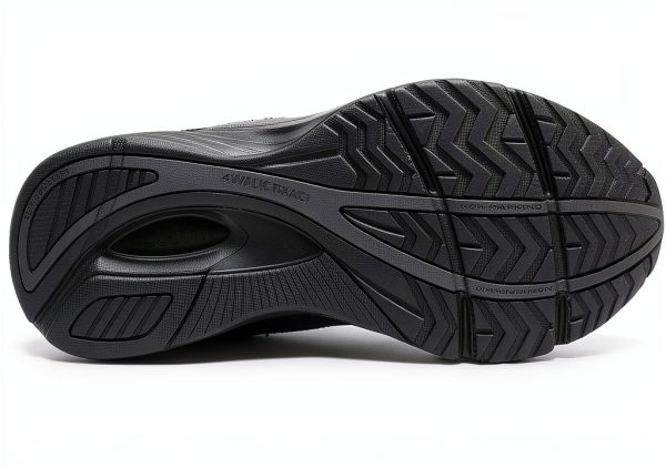 Saucony Mens Walking Shoes Leather Slip Resistant Black-4