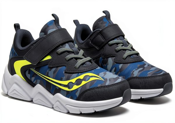 Saucony Big Kid Running Shoes Leather Textile Lightweight-1