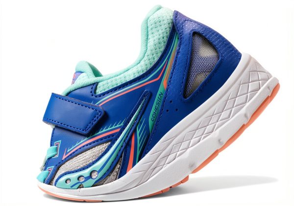 Saucony Kids Running Shoes Silver Periwinkle Turq Supportive-4