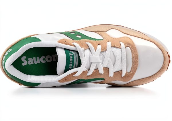 Saucony Cross Training Shoes White Green Mesh Upper Traction-1