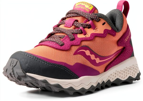 Saucony Kids Running Shoes Durable Water Repellent Traction-6
