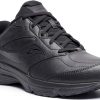 Saucony Mens Walking Shoes Leather Slip Resistant Black-5