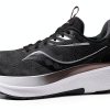 Saucony Mens Running Shoes Black White PWRRUN Cushioning-0