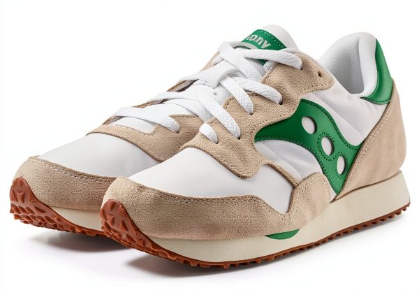 Saucony Cross Training Shoes White Green Mesh Upper Traction-0